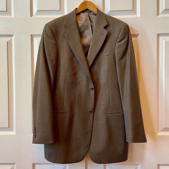 GRAY DOCKERS 2 BUTTON BLAZER SIZE 42L - Picture 1 of 5